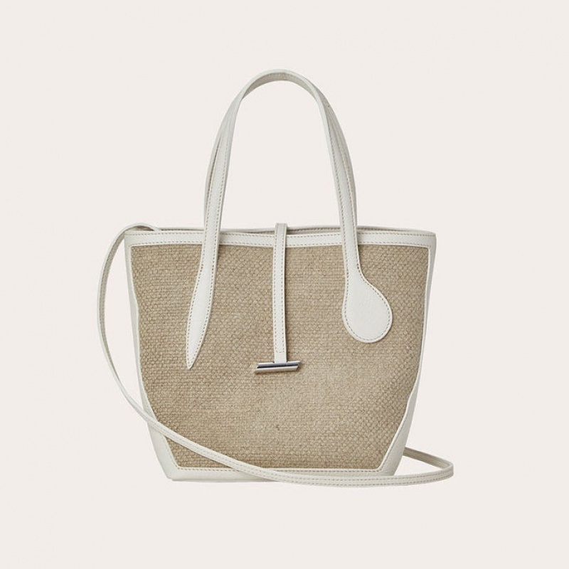 Beige Little Liffner Sprout Mini Women\'s Tote Bag | GTFPVK-198