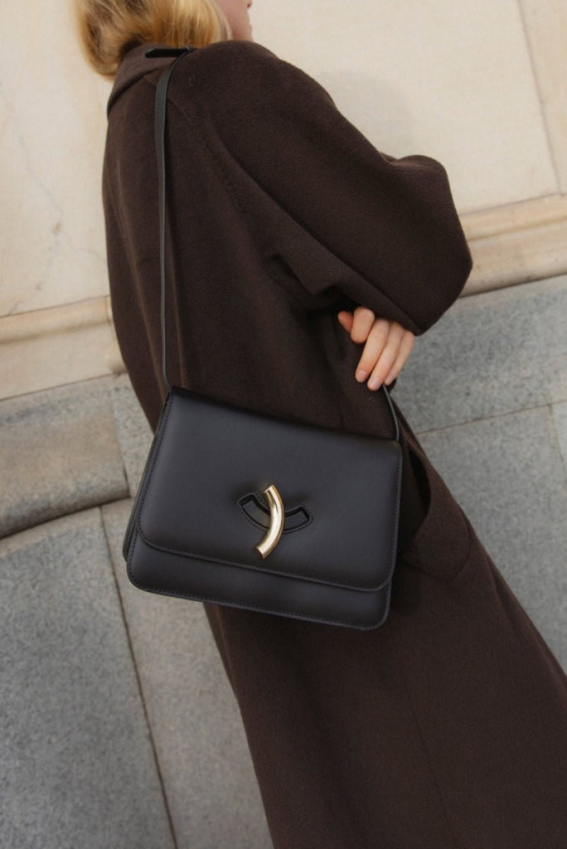 Black Little Liffner Maccheroni Women's Shoulder Bag | ABZUCJ-517