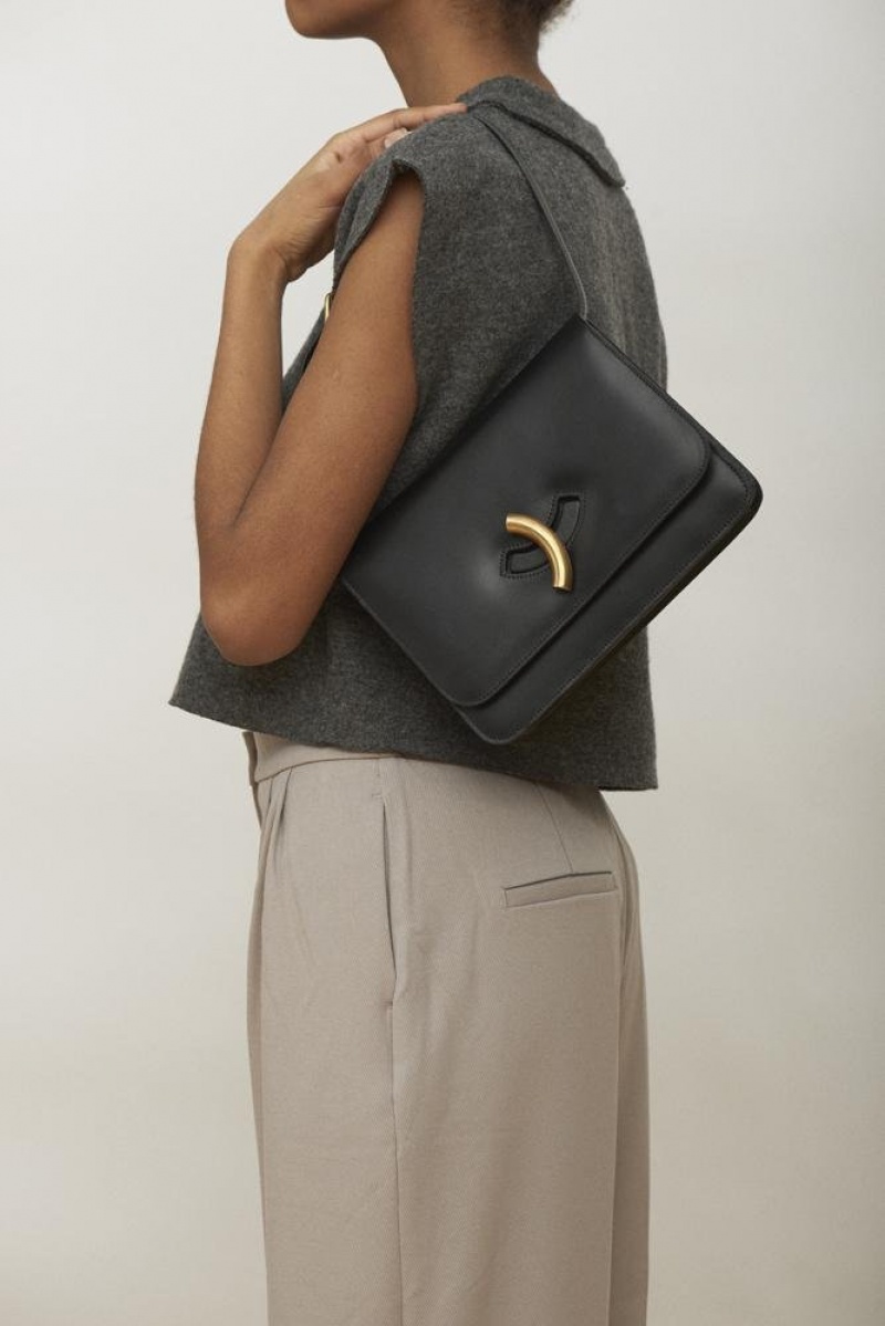 Black Little Liffner Maccheroni Women's Shoulder Bag | ABZUCJ-517