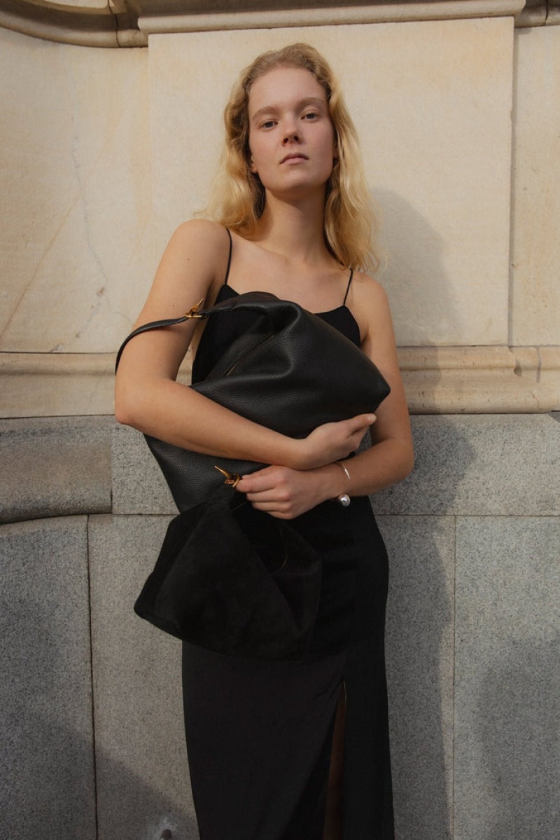 Black Little Liffner Pillow Women's Shoulder Bag | PHYFJV-492