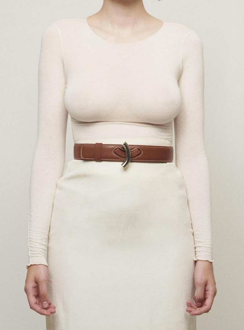Brown Little Liffner Maccheroni Women's Belts | WLHNBK-569