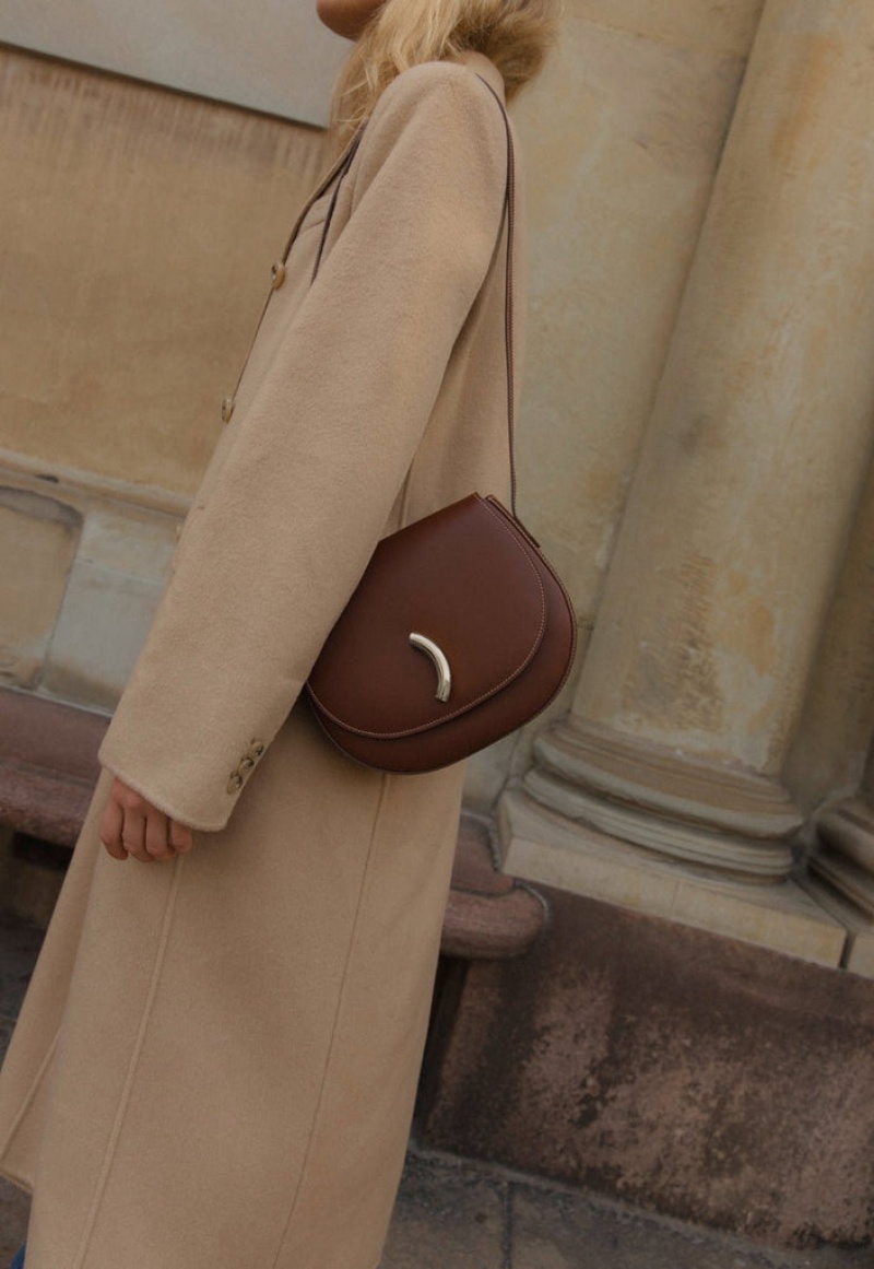 Brown Little Liffner Maccheroni Women's Saddle Bags | SMHKNF-029