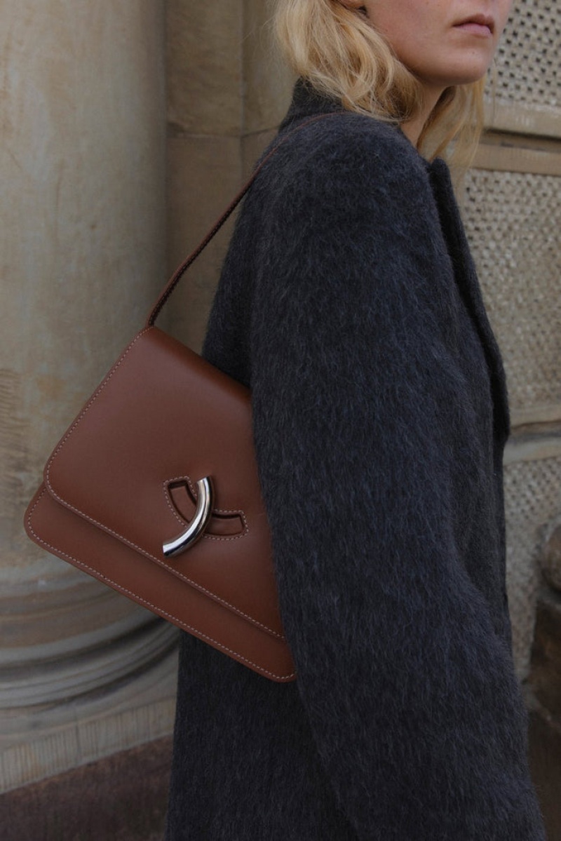 Brown Little Liffner Maccheroni Women's Shoulder Bag | VTNOPW-281