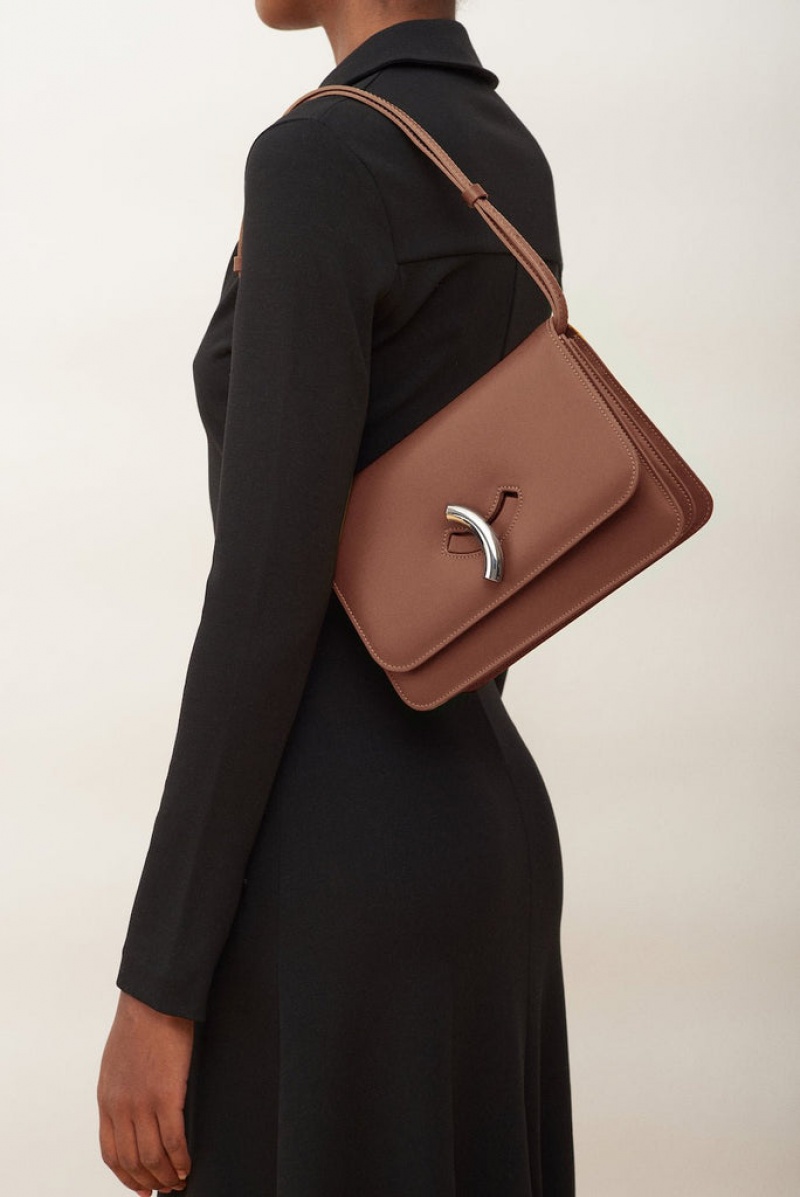 Brown Little Liffner Maccheroni Women's Shoulder Bag | VTNOPW-281