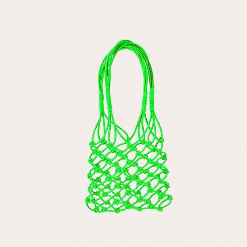 Green Little Liffner Knotted Mini Women\'s Tote Bag | CRUXLA-649