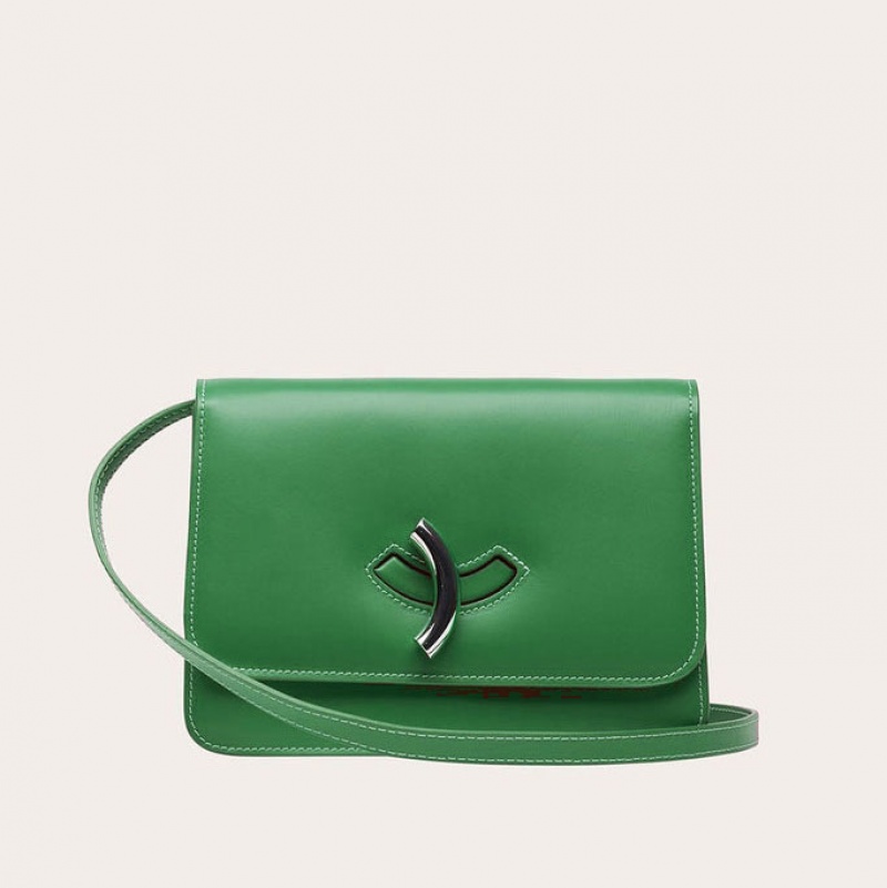 Green Little Liffner Maccheroni Women\'s Shoulder Bag | IBQREX-513