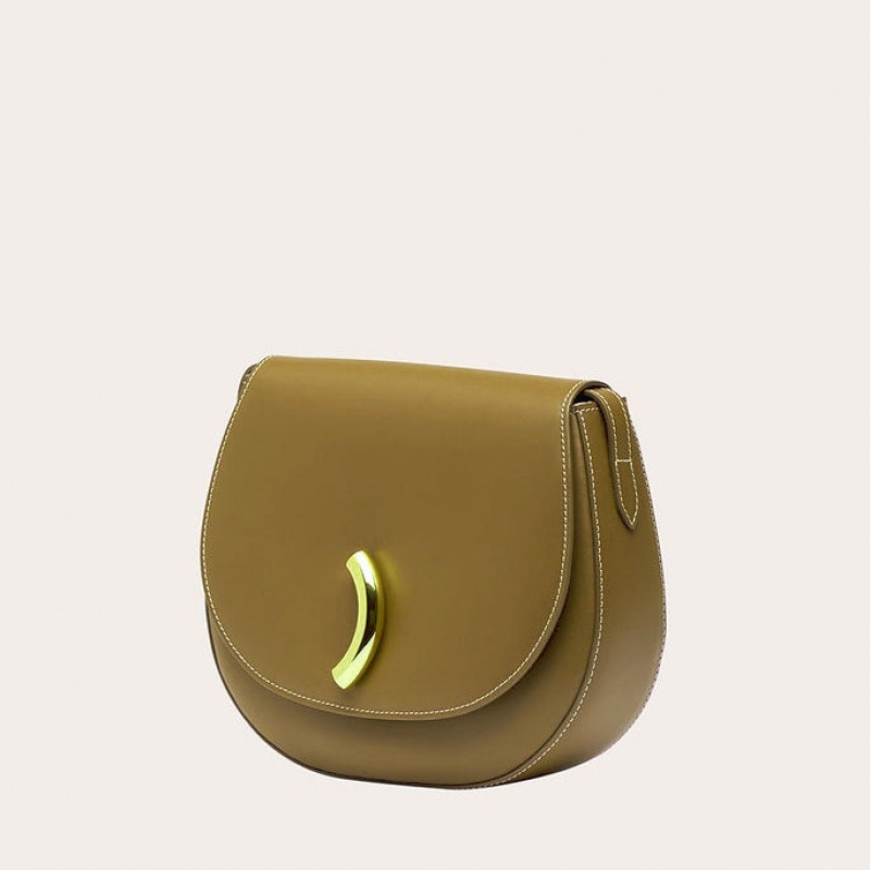 Olive Little Liffner Maccheroni Women's Saddle Bags | TWMHBS-602