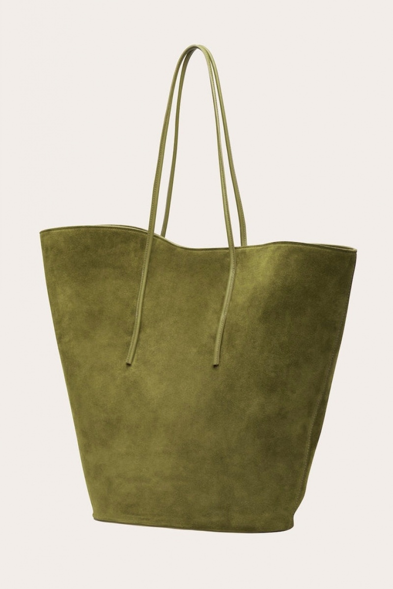Olive Little Liffner Soft Tulip Women's Tote Bag | PUALYG-864