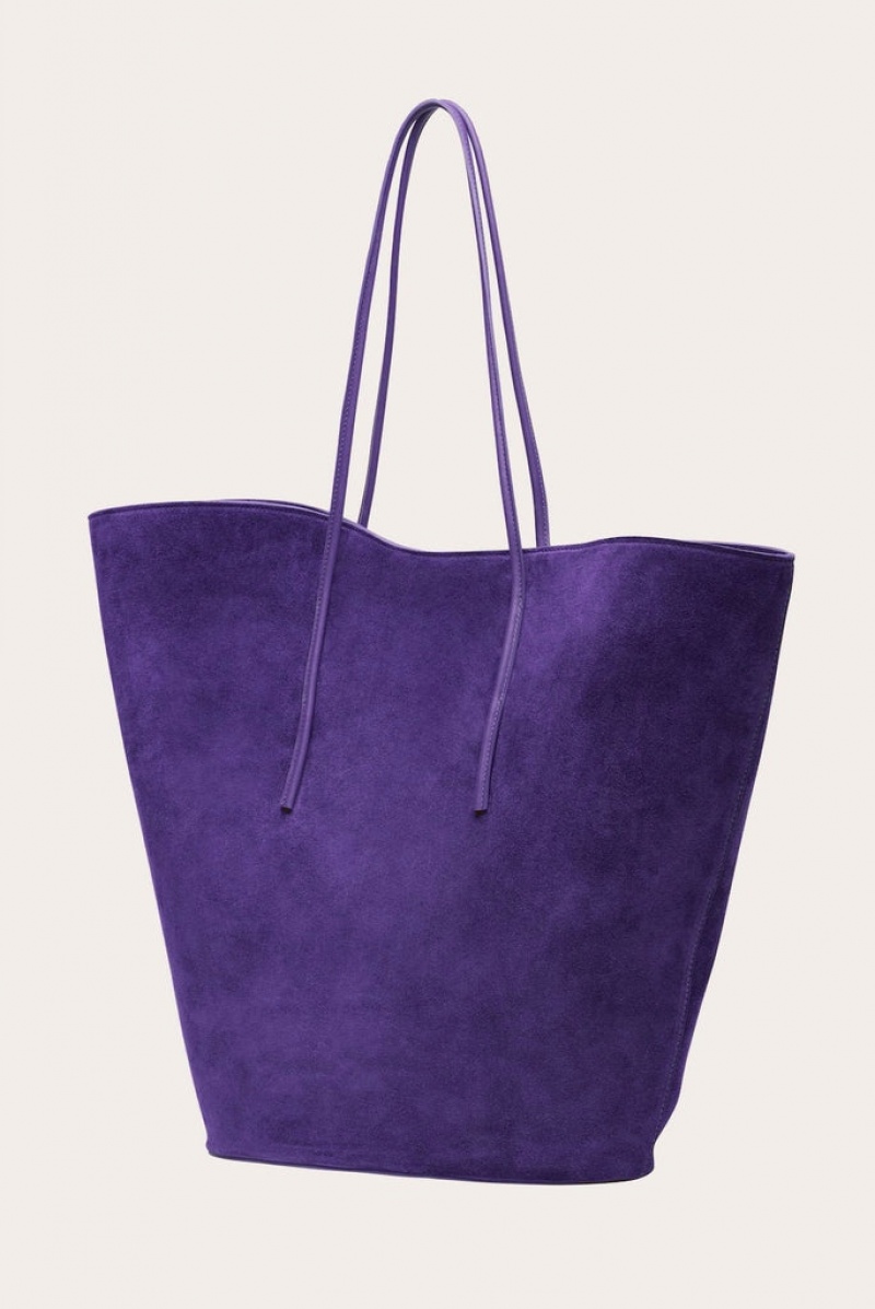 Purple Little Liffner Soft Tulip Women's Tote Bag | YRNJBP-984