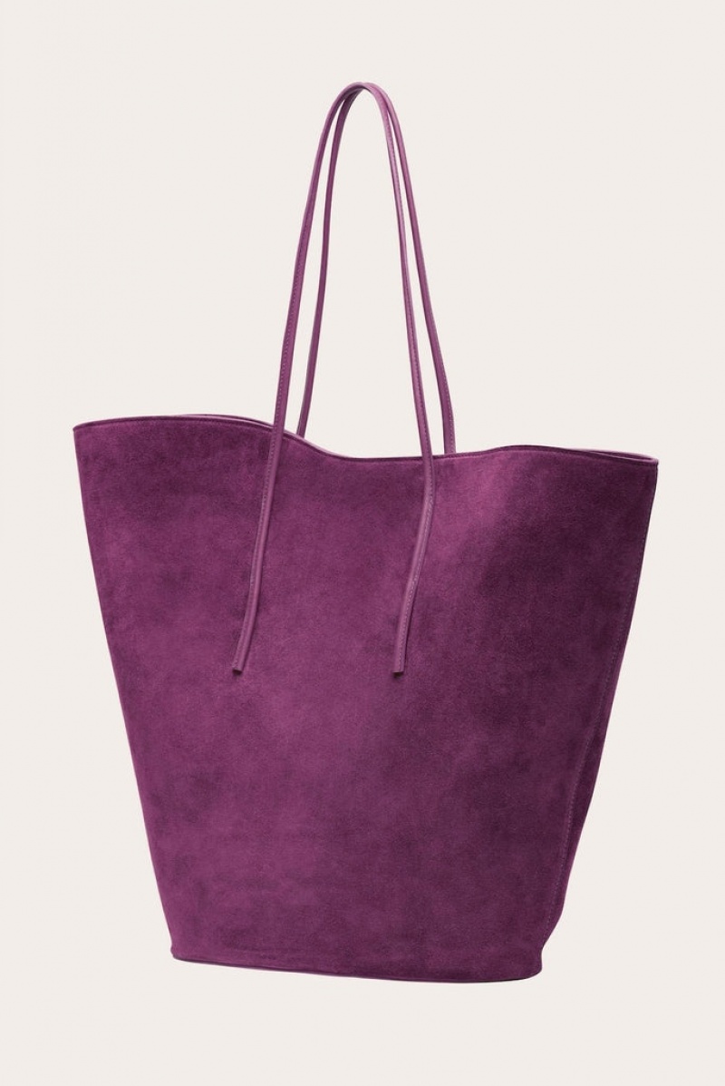 Purple Little Liffner Soft Tulip Women's Tote Bag | KSIVED-428