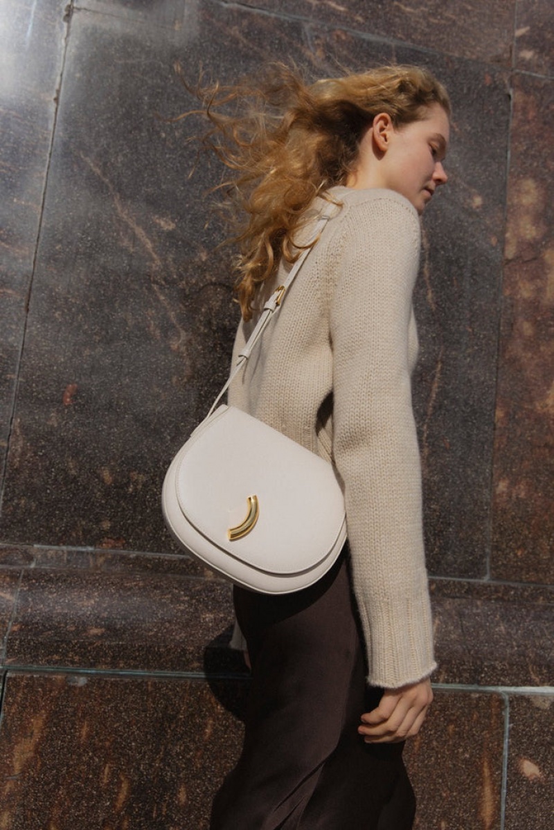 White Little Liffner Maccheroni Women's Saddle Bags | ZEQGNI-824